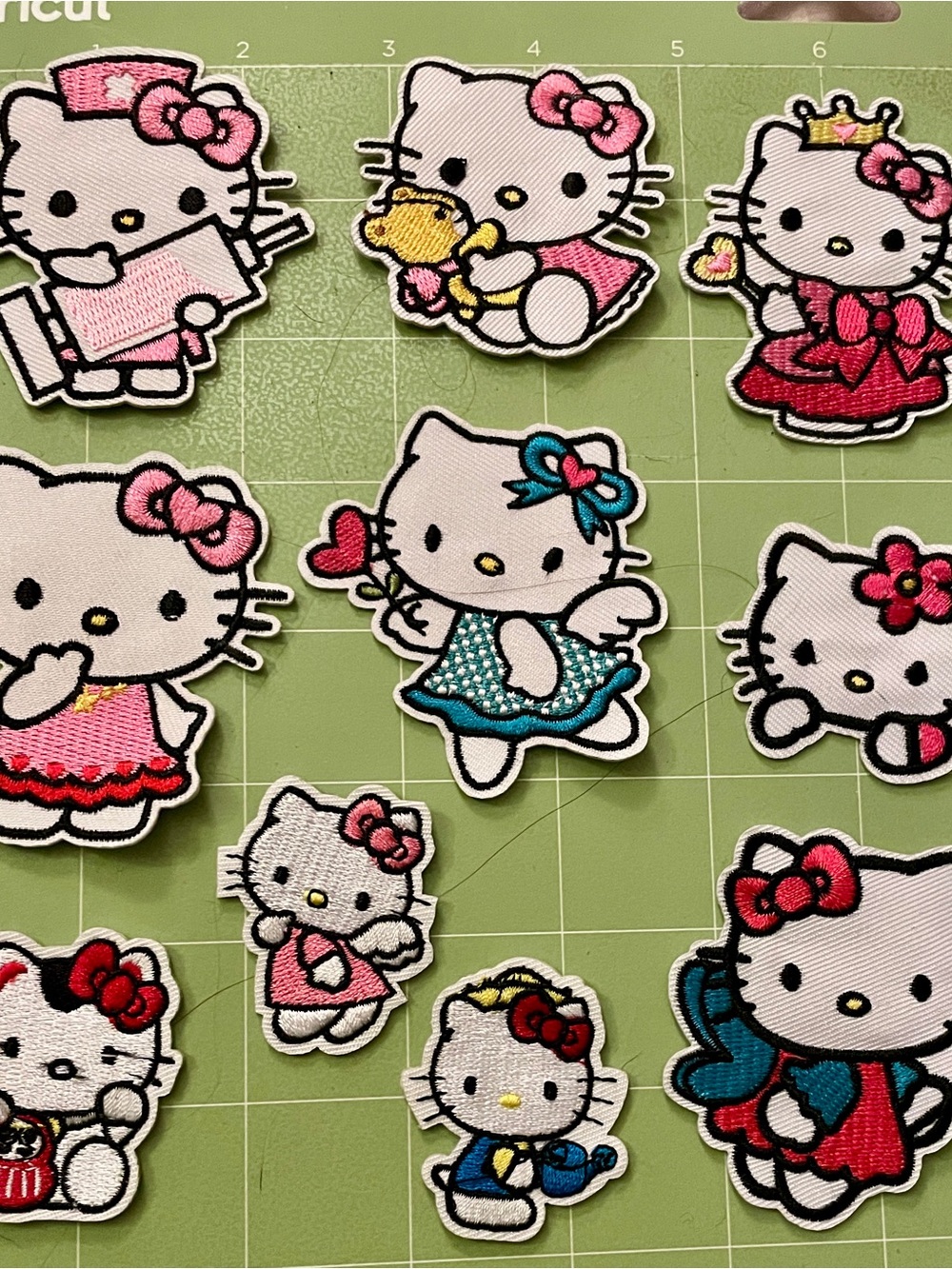 Hello Kitty Patch Set iron on